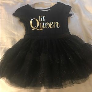 NWT black and gold tutu dress